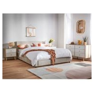 Caleb Queen Storage Bed Grey