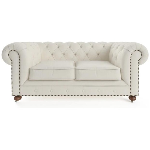Camden Chesterfield 2 Seater Sofa Classic Cream - Classic Cream