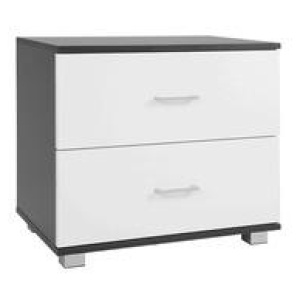 Carby Bedside Table Black