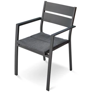 Carolina Metal Outdoor Dining Chair - Charcoal by Interior Secrets - AfterPay Available