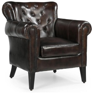 Carson Leather ArmChair Relaxing Accent Chair