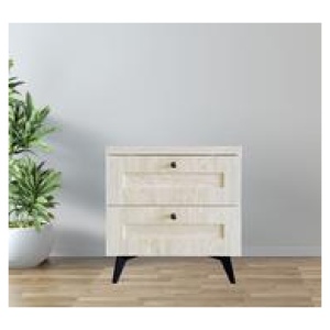 Caspain Bedside Table Grey