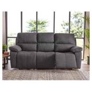 Chambers 3 Seater Electric Recliner Black