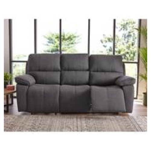Chambers 3 Seater Electric Recliner Black