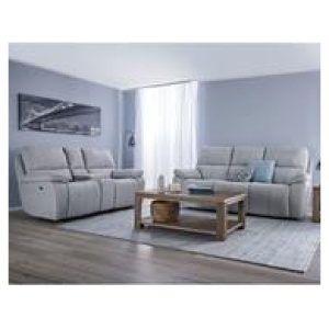 Chambers 3 Seater Electric Recliner Salt