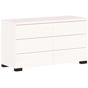 Charles Modern Wooden Chest Of 6-Drawer Dresser Storage Cabinet White