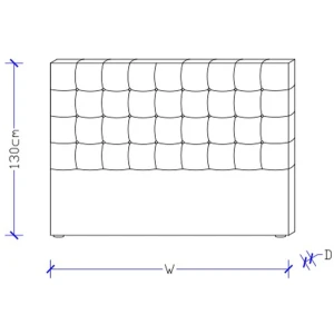 Charlotte custom upholstered bed head