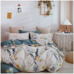 Chloe Home 100% Cotton Reversible Quilt Cover Set Queen