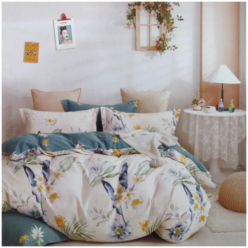 Chloe Home 100% Cotton Reversible Quilt Cover Set Queen