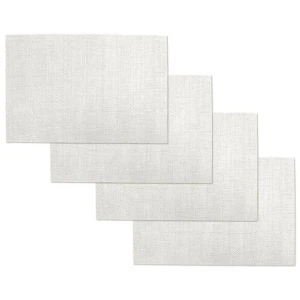 Choice Set of 4 PVC Table Placemats Harold Ivory