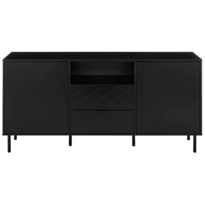 Christian Buffet Unit Sideboard Storage Cabinet - Black - Black