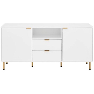 Christian Buffet Unit Sideboard Storage Cabinet - White - White