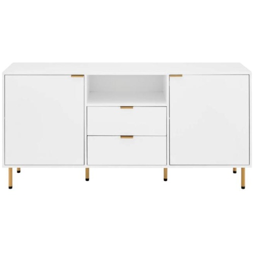 Christian Buffet Unit Sideboard Storage Cabinet - White - White