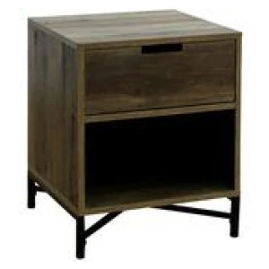 Cline Bedside Table Brown
