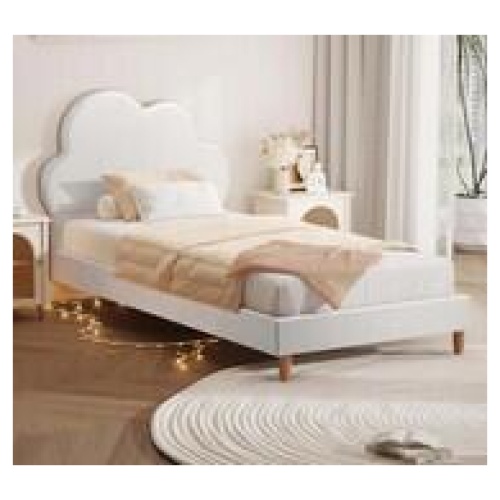 Cloudy Mood Kids Single Bed White