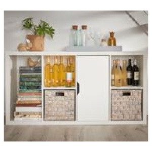 Coda 6 Shelf Bookcase White