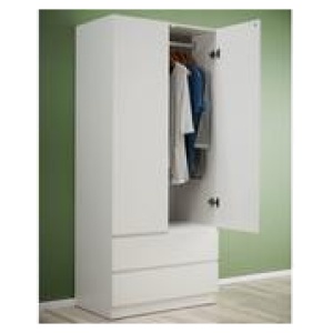 Como 2 Door Wardrobe White 2 Door Robe