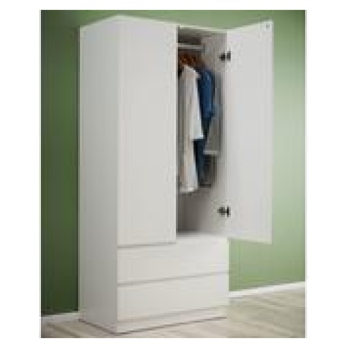 Como 2 Door Wardrobe White 2 Door Robe