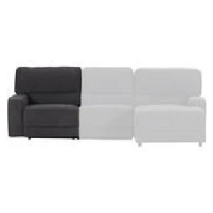 Convertible Left Side Recliner Component Grey