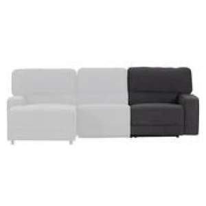 Convertible Right Side Recliner Component Grey