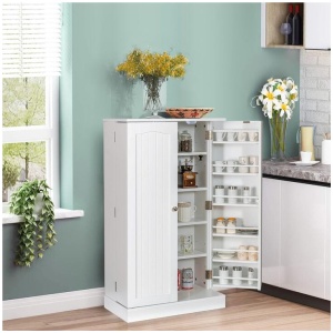 Costway17-Tier Buffet Cupboard for Dining Room, Living Room & Entryway
