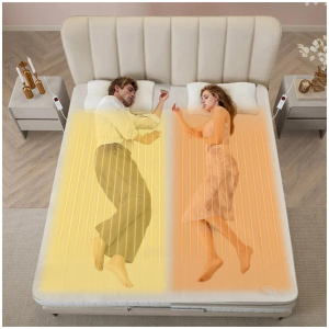 CostwayBedding Electric Blanket with Controller and 9 Heat Setting-203 x 152CM