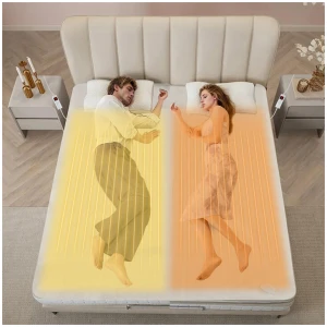 CostwayBedding Electric Blanket with Controller and 9 Heat Setting-203 x 152CM