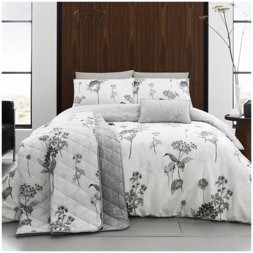 Coverley Grey Quilt Cover Set Super King