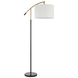 Cruz Floor Lamp Antique Gold Black Ivory | Telbix Lighting
