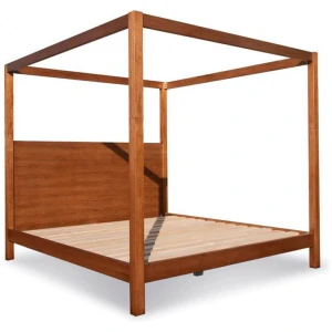 Cube custom four poster timber bed frame