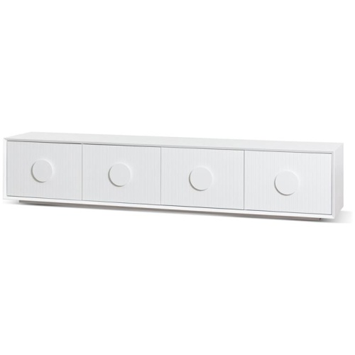 Curtis 2.3m Wooden Entertainment TV Unit - White by Interior Secrets - AfterPay Available