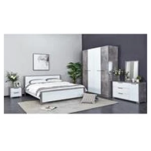 Cypress Queen Bed White