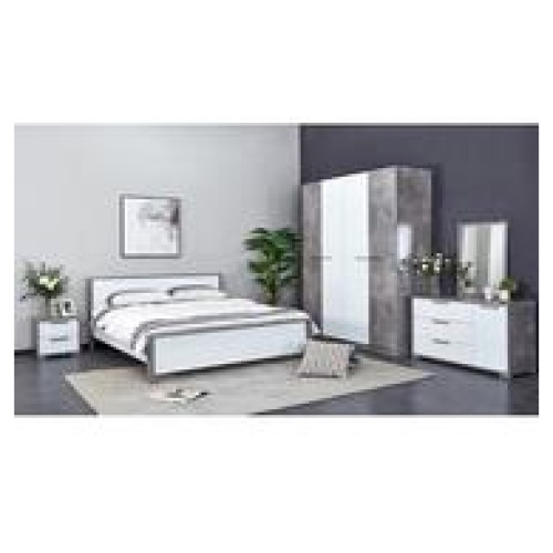 Cypress Queen Bed White