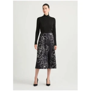 Cyrielle Satin Midi Skirt