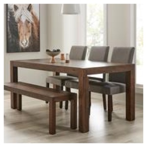 Dalkeith 6 Seater Dining Table Brown