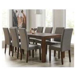 Dalkeith 8 Seater Dining Table Brown