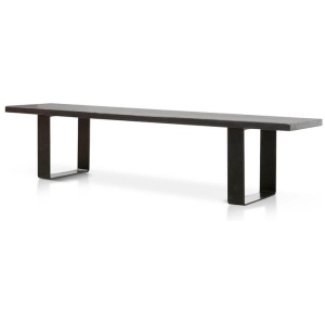 Dalton 2m Reclaimed Wood Bench - Black by Interior Secrets - AfterPay Available
