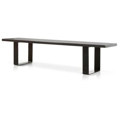 Dalton 2m Reclaimed Wood Bench - Black by Interior Secrets - AfterPay Available