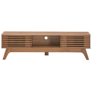 Design Square Camille Wooden Lowline Entertainment Unit TV Stand 150cm - Oak