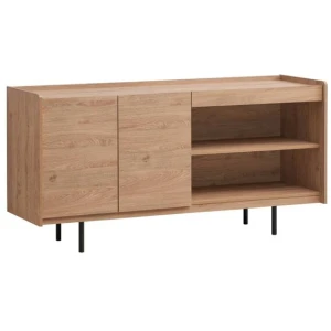 Design Square Tim Sideboard Buffet Unit Storage Cabinet W/ 2-Doors - Oak