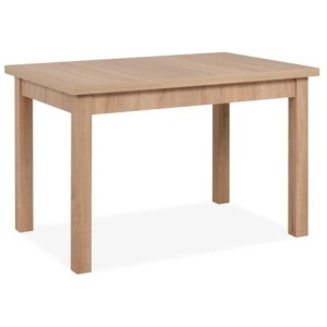 Design Square Vernon Wooden Extendable Kitchen Dining Table Extendable 120-200cm Oak
