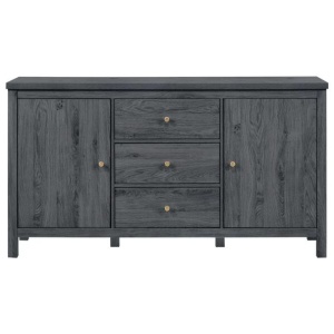 Design Square Waldo Sideboard Buffet Unit Storage Cabinet W/ 2-Doors 3-Drawers - Grey Oak