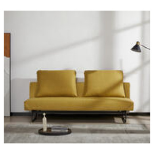 Dijon Yelow 2 Seater Sofa Bed Yellow