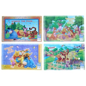 Disney Set of 4 Disney Cartoon Waterproof Placemats Winnie The Pooh
