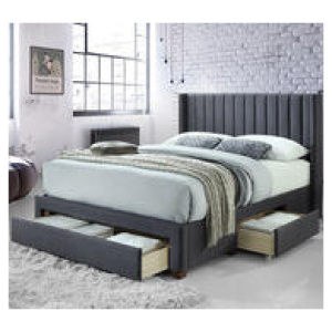 Divina Queen Storage Bed Grey