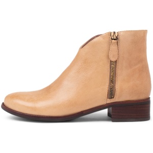Django & Juliette Chinsty Dj Cappuccino Leather Cappuccino Boots Womens Shoes Casual Ankle Boots