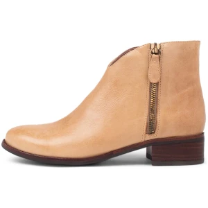 Django & Juliette Chinsty Dj Cappuccino Leather Cappuccino Boots Womens Shoes Casual Ankle Boots