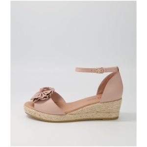 Django & Juliette Saffron Dj Cafe Natural Rope Leather Cafe Natural Rope Sandals Womens Shoes Heeled Sandals