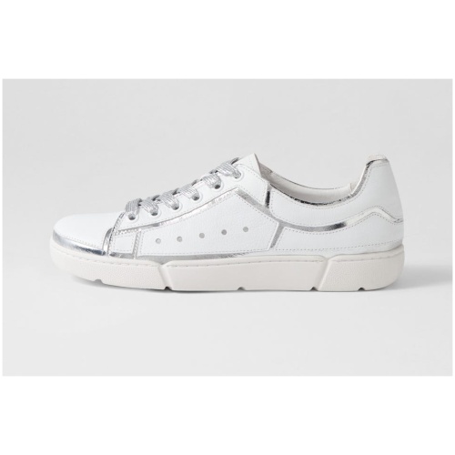 Django & Juliette Taviol Dj White Silver Shine Multi White Silver Shine Shoes Womens Shoes Flat Shoes
