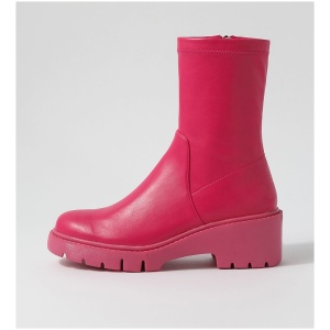 Django & Juliette Urina Dj Fuchsia Fuchsia Sole Stretch Smooth Fuchsia Fuchsia Sole Boots Womens Shoes Ankle Boots